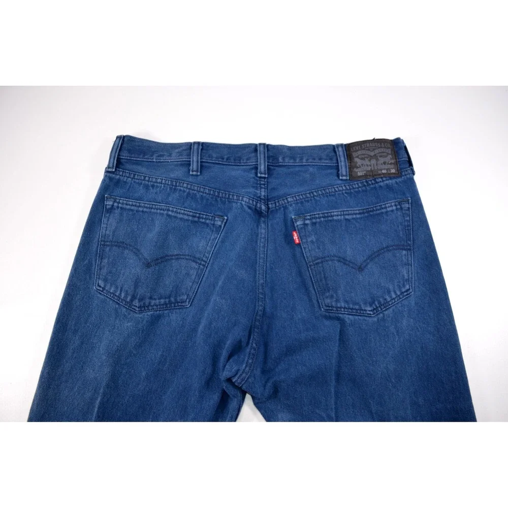 Vtg Levis 501 Indigo Blue Jeans‎ Mens 40x30 INSEAM 27.5